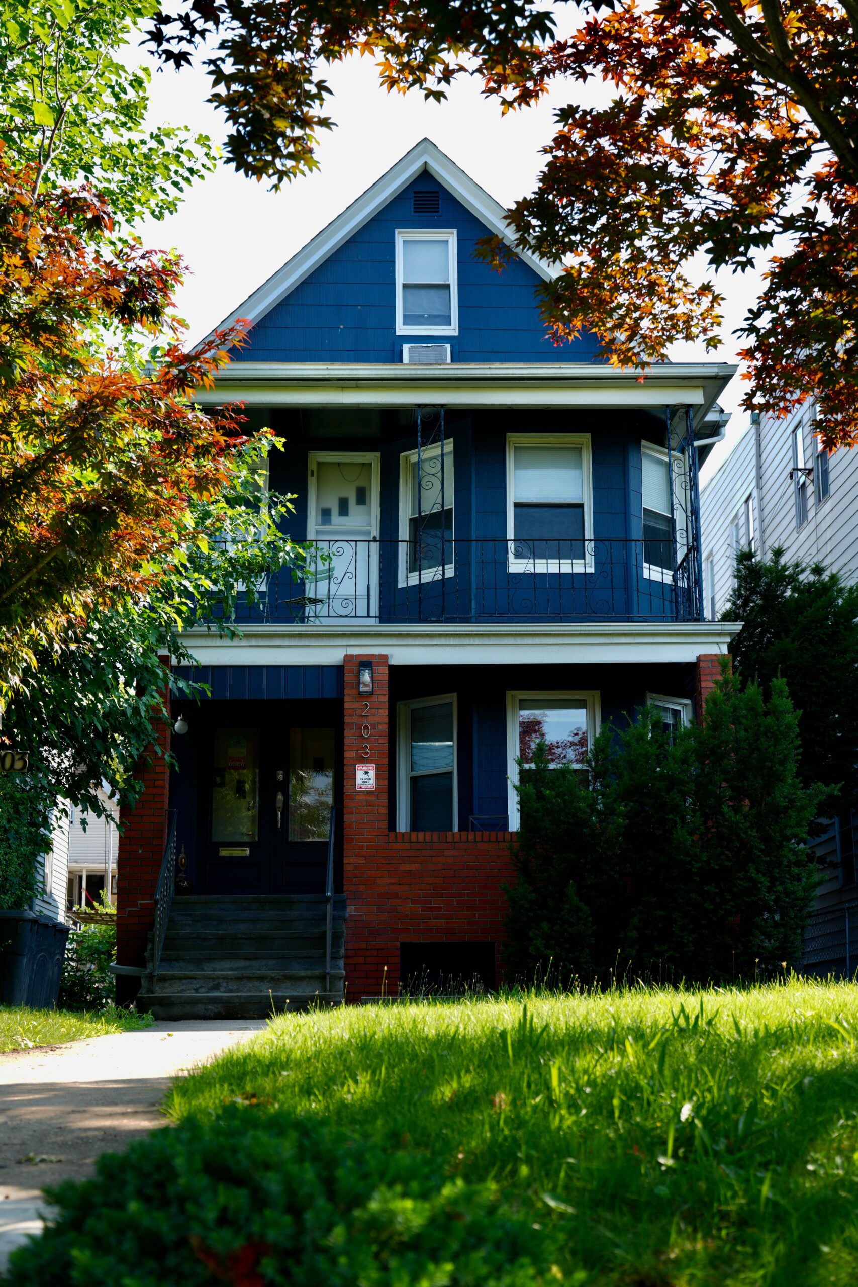 House on a residential street